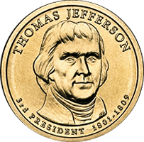 2007 P Thomas Jefferson Dollar Value | CoinTrackers