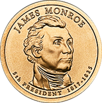 2008 D James Monroe Dollar