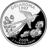 2008 D Oklahoma State Quarter