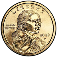 2008 P Sacagawea Dollar