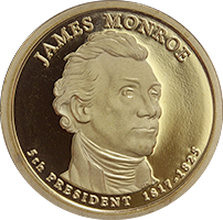 2008 S James Monroe Dollar Proof