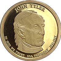 2009 S John Tyler Dollar Proof