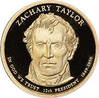 2009 S Zachary Taylor Dollar Proof