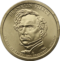 2010 D Franklin Pierce Dollar