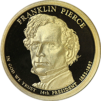 2010 S Franklin Pierce Dollar Proof