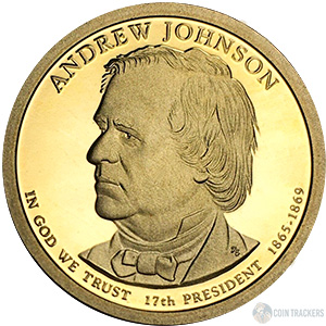 2011 S Andrew Johnson Dollar Proof