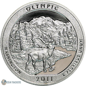 2011 90% Silver Proof Olympic NP Quarter