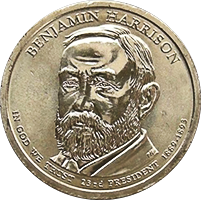 2012 P Benjamin Harrison Dollar