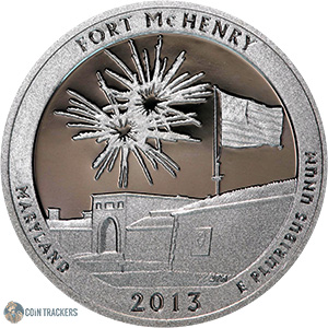 2013 P Fort McHenry Maryland Quarter