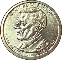 2013 P Woodrow Wilson Dollar