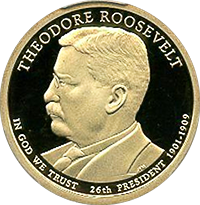 2013 S Theodore Roosevelt Dollar Proof