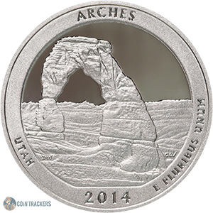 2014 S Arches National Park Quarter (Proof)