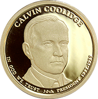 2014 S Calvin Coolidge Dollar Proof