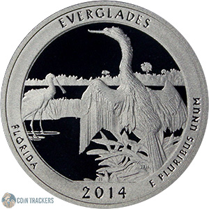 2014 S Everglades National Park Quarter (90% Silver Proof)