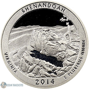 2014 S Shenandoah National Park Quarter (90% Silver Proof)