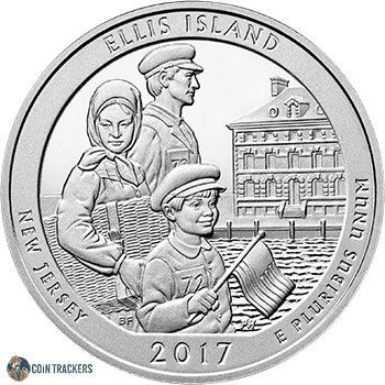 2017 P Ellis Island NJ Quarter