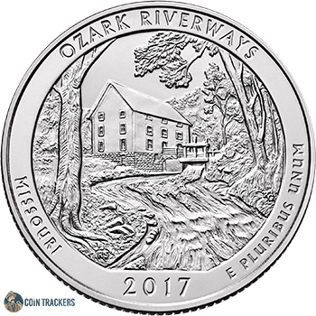 2017 P Ozark National Riverways Quarter