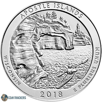 2018 P Apostle Islands Wisconsin Quarter