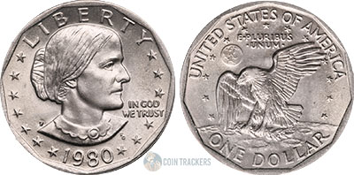 Susan B. Anthony Dollar (1979-1981) (1999) | CoinTrackers.com Project